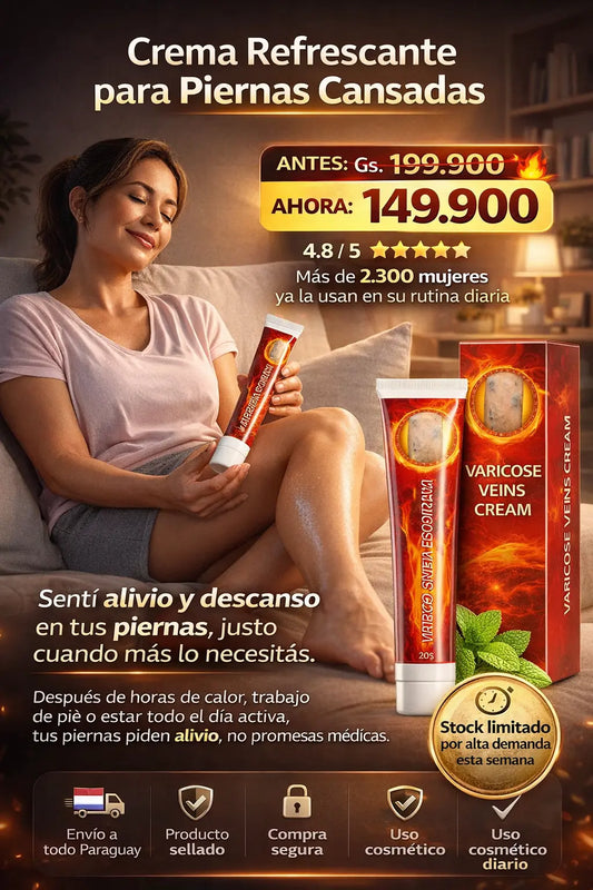 Crema Natural - Alivio y frescura para piernas cansadas