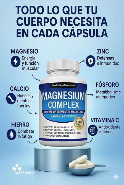 Magnesium Complex ⚡¡Energía, Sueño y Bienestar en SOLO DÍAS! 💙