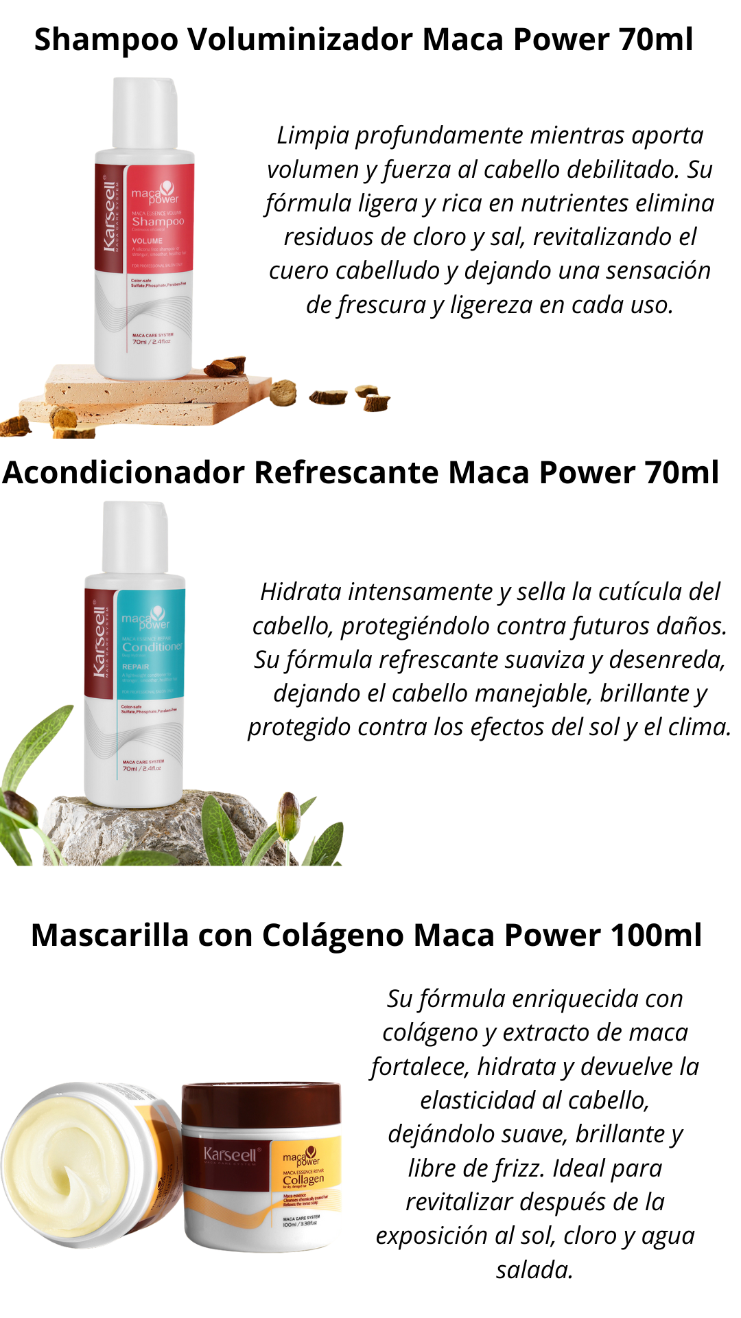 Set de  Karseell Maca Essence